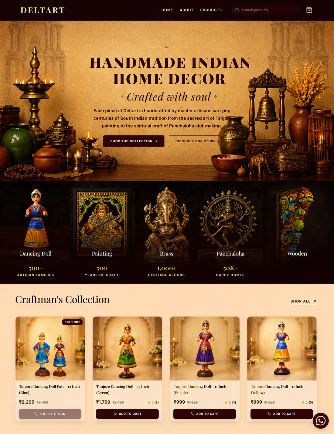 Deltart Website Showcase